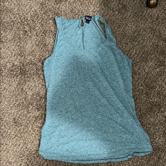 Patagonia Tops - Patagonia Green Sleeveless Tank Top Fitted Style